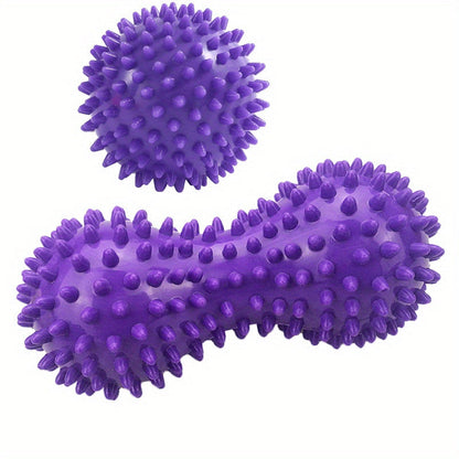 Colorful PVC Spiky Massage Balls for Deep Tissue Massage: Stress, and Muscle Soreness - Hard and Durable
