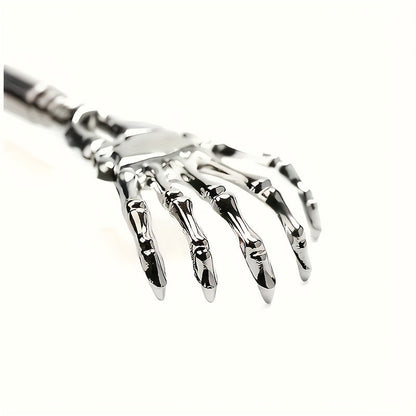 3 colors available - 1pc adjustable stainless steel back scratcher with extendable claws, ergonomic handle, portable and perfect for massage and scratching
