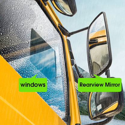 Car Rainproof Film Auto Rearview Mirror Rainproof Anti Fog Film Car Window Clear Film Windproof Protective for Motorcycle Mirror