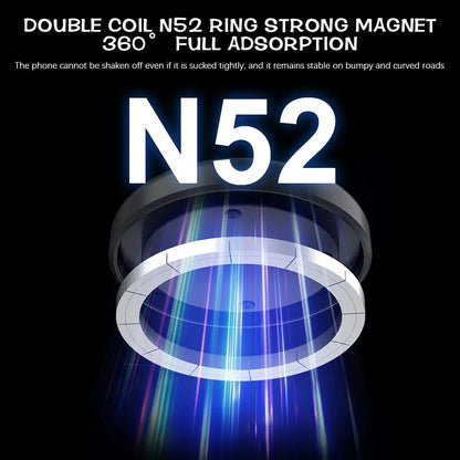 Car Magnetic Vacuum Phone Holder 360° Swivel Wireless Charging Bracket Dashboard Support GPS in Car For iPhone 15 14 13 Huawei