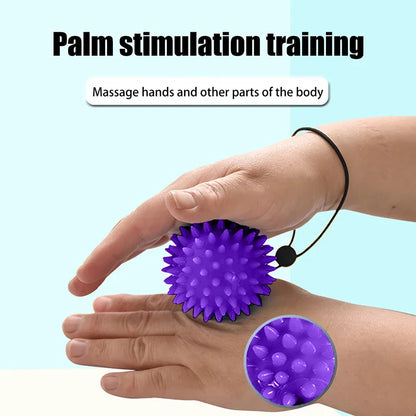 1PC Hand & Foot Relaxation Massage Ball; Soft Thorn Grip Enhancing Rehabilitation Tool