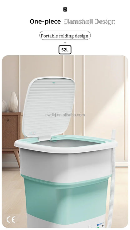 Portable 52L Laundry Washer  Folding Mini Washing Machine For Underwear Kids Baby Clothes