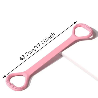 1PCS Fitness Stretching Belt With 8 Shaped Puller Arm Back Training Elastic Rope Yoga Auxiliary Exercise Equipment Home Female