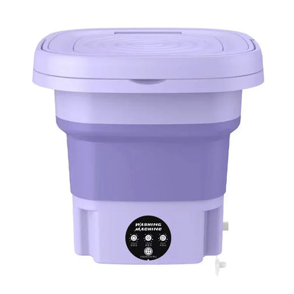 6.5L Portable Small Foldable Washing Machine with Spin Dryer For Socks Underwear Panties Washer Household Mini Washing Machine