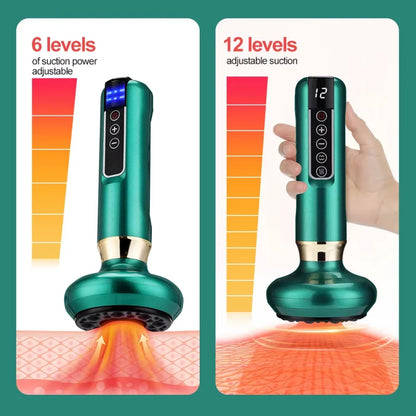 Electric multi-functional heating meridian dredging and absorbing device intelligent negative pressure heat compressor