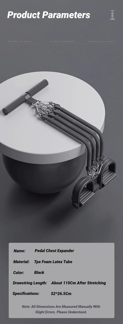Pedal Type Tensioner Home Multifunctional Tension Device For Men'S Fitness Back Abdomen And Abdominal Muscle Training Pull