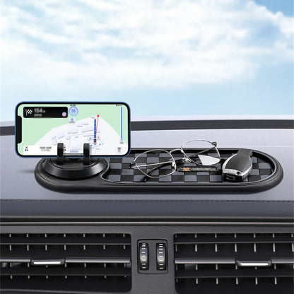 Phone Holder Anti-Slip Mat Holder for Dashboard with 360° Rotatable Phone Holder for Cell Phone Keys Sunglasses