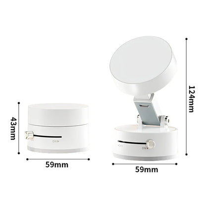 Car Magnetic Vacuum Phone Holder 360° Swivel Wireless Charging Bracket Dashboard Support GPS in Car For iPhone 15 14 13 Huawei